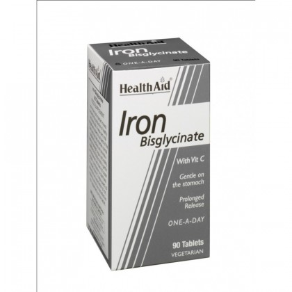 HEALTH AID Iron Bisglycinate With Vit C 90 Ταμπλέτες